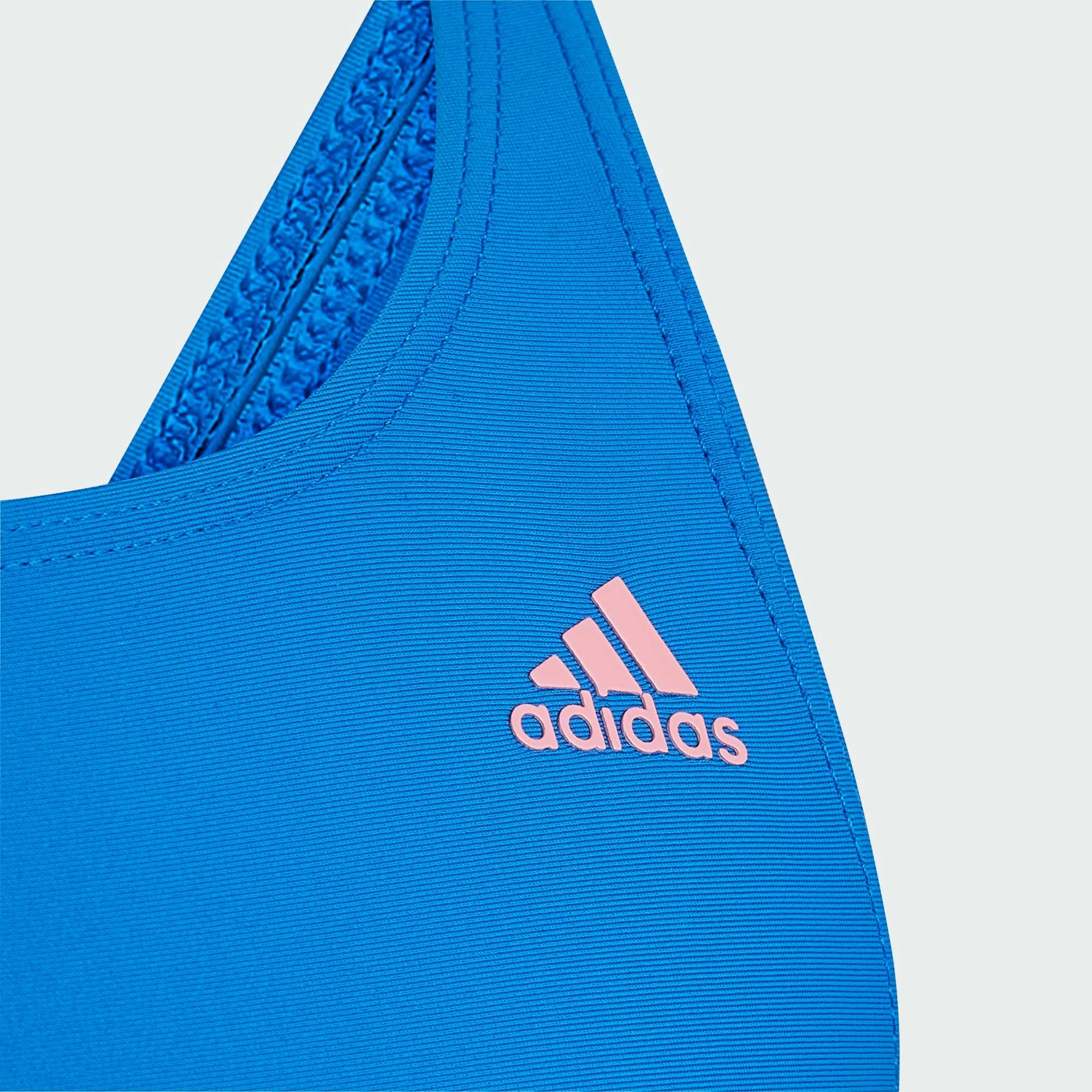 Adidas Solid Fitness Badeanzug Kinder Blau 5 Adidas Solid Fitness Badeanzug Kinder Blau – Bild 3