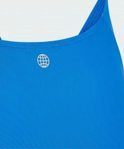 Adidas Solid Fitness Badeanzug Kinder Blau 10 Adidas Solid Fitness Badeanzug Kinder Blau -Adidas-Shop Adidas Solid Fitness Badpak Junior 4 2207110757
