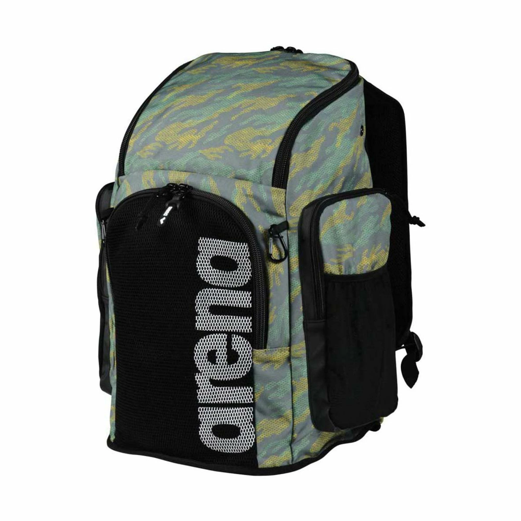 Arena Team 45 Allover Rucksack Schwarz - Grün - Grau - Gelb 3 Arena Team 45 Allover Rucksack Schwarz - Grün - Grau - Gelb