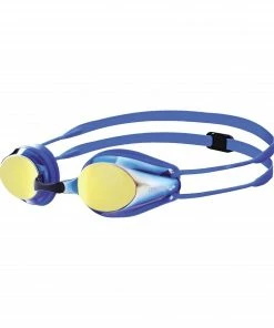 Arena Tracks Mirror Schwimmbrille Kinder Blau - Gelb