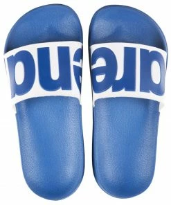 Arena Urban Slide Badeschuhe Kinder Blau - Weiß -Adidas-Shop Arena Urban Slide Badslipper Junior 4 4