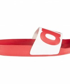 Arena Urban Slide Badeschuhe Kinder Rot - Weiß