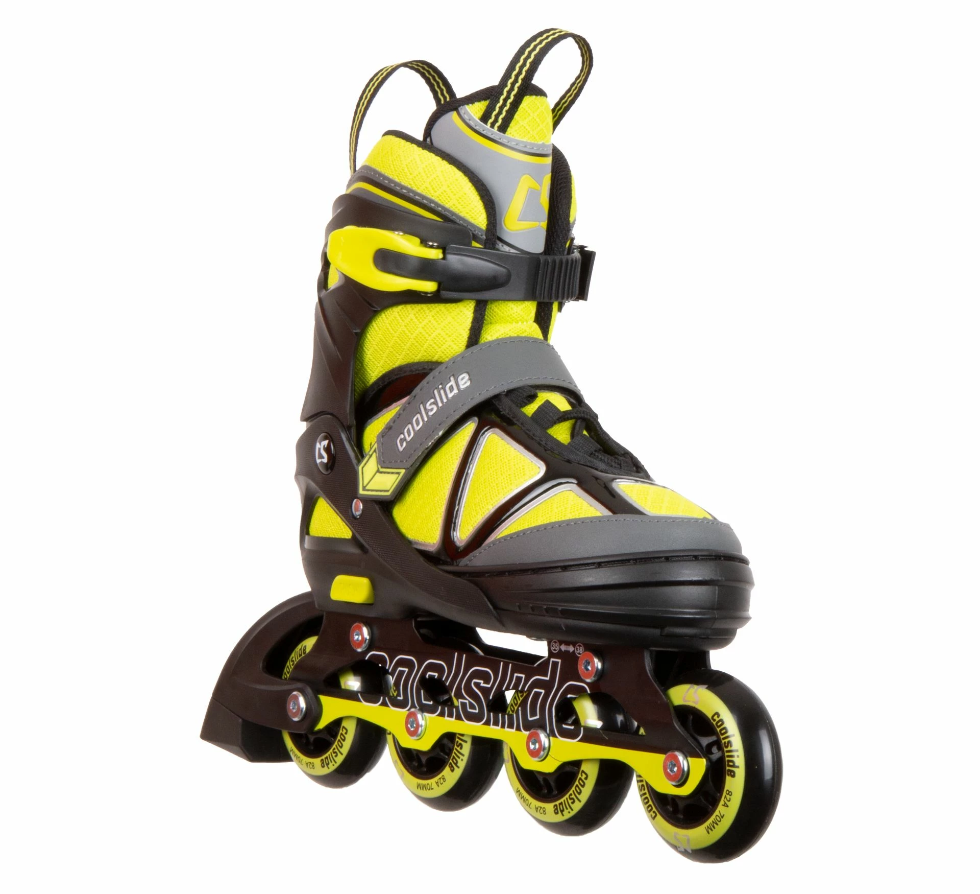 Coolslide Butters Inline Skates Für Kinder (verstellbar) Gelb - Schwarz 4 Coolslide Butters Inline Skates Für Kinder (verstellbar) Gelb - Schwarz – Bild 2