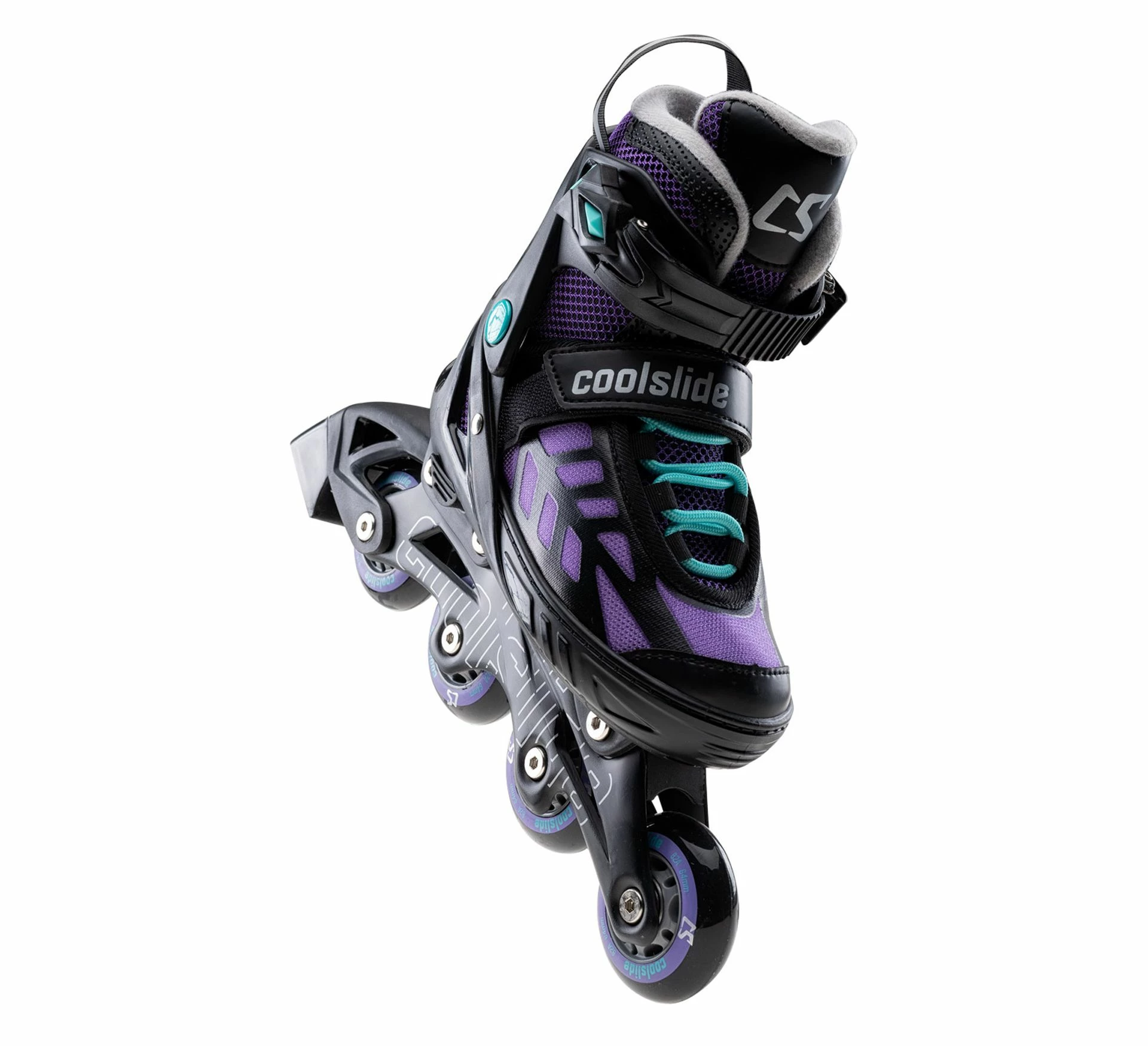 Coolslide Wonton Inline Skates Für Kinder (verstellbar) Schwarz - Violett 4 Coolslide Wonton Inline Skates Für Kinder (verstellbar) Schwarz - Violett – Bild 2