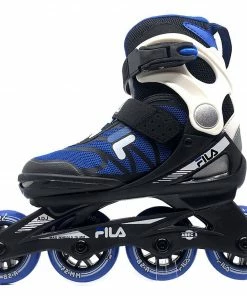 Fila J-One '21 Boy Skates Kinder (verstellbar) Blau - Schwarz - Weiß