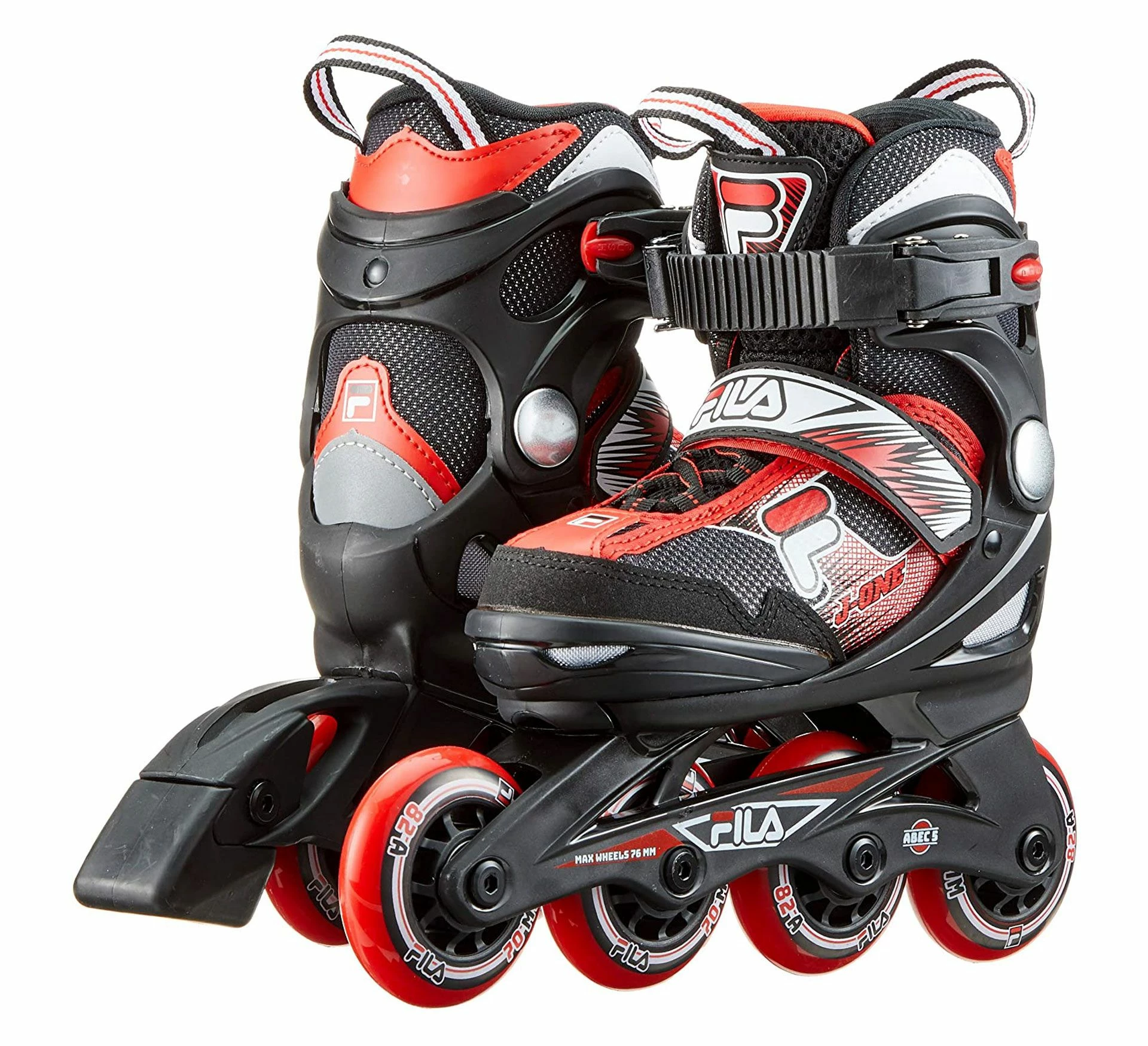 Fila J-One Skate Kinder Schwarz - Rot - Weiß 5 Fila J-One Skate Kinder Schwarz - Rot - Weiß – Bild 3