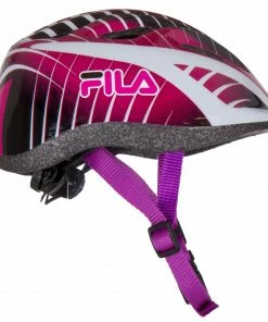 Fila Junior Girls Helmet Rosa - Weiß - Schwarz