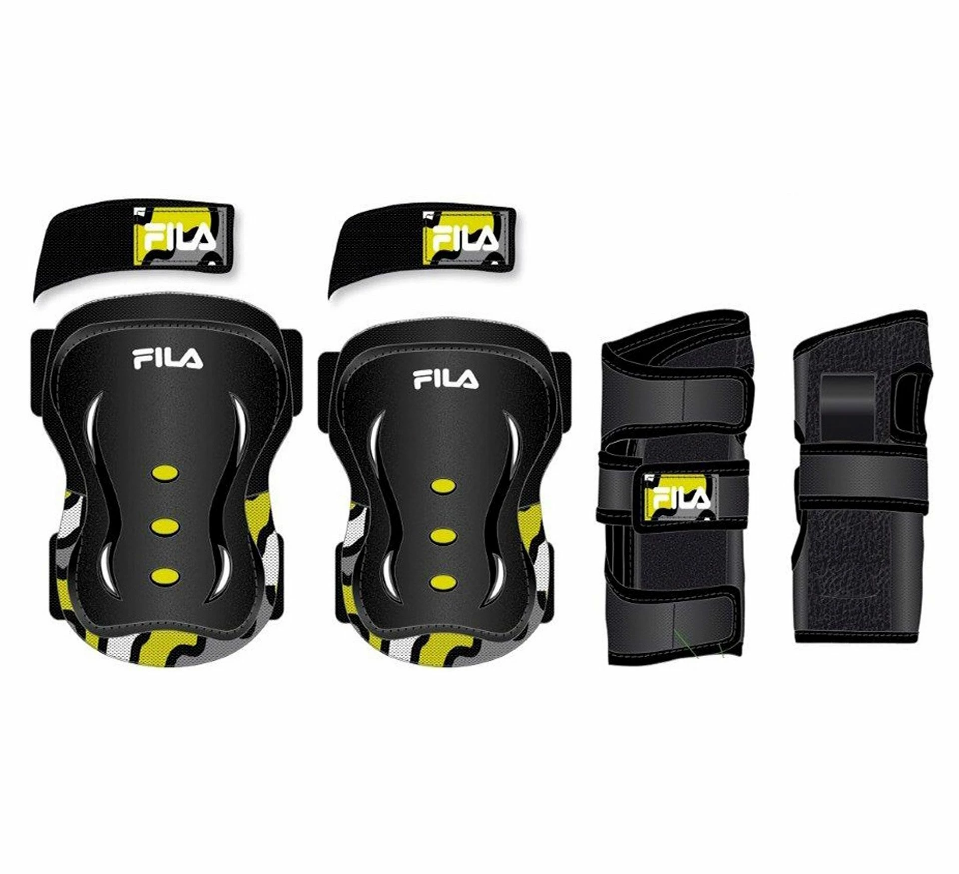 Fila Kids Set FP Boys Schwarz - Gelb - Grau - Weiß 3 Fila Kids Set FP Boys Schwarz - Gelb - Grau - Weiß