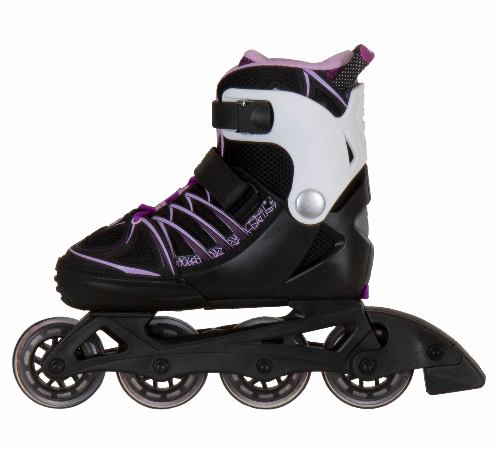 Fila X-One Skate Kinder Schwarz - Rosa - Violett - Weiß 6 Fila X-One Skate Kinder Schwarz - Rosa - Violett - Weiß – Bild 4