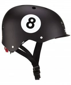 Globber Elite Lights Helm Schwarz - Weiß