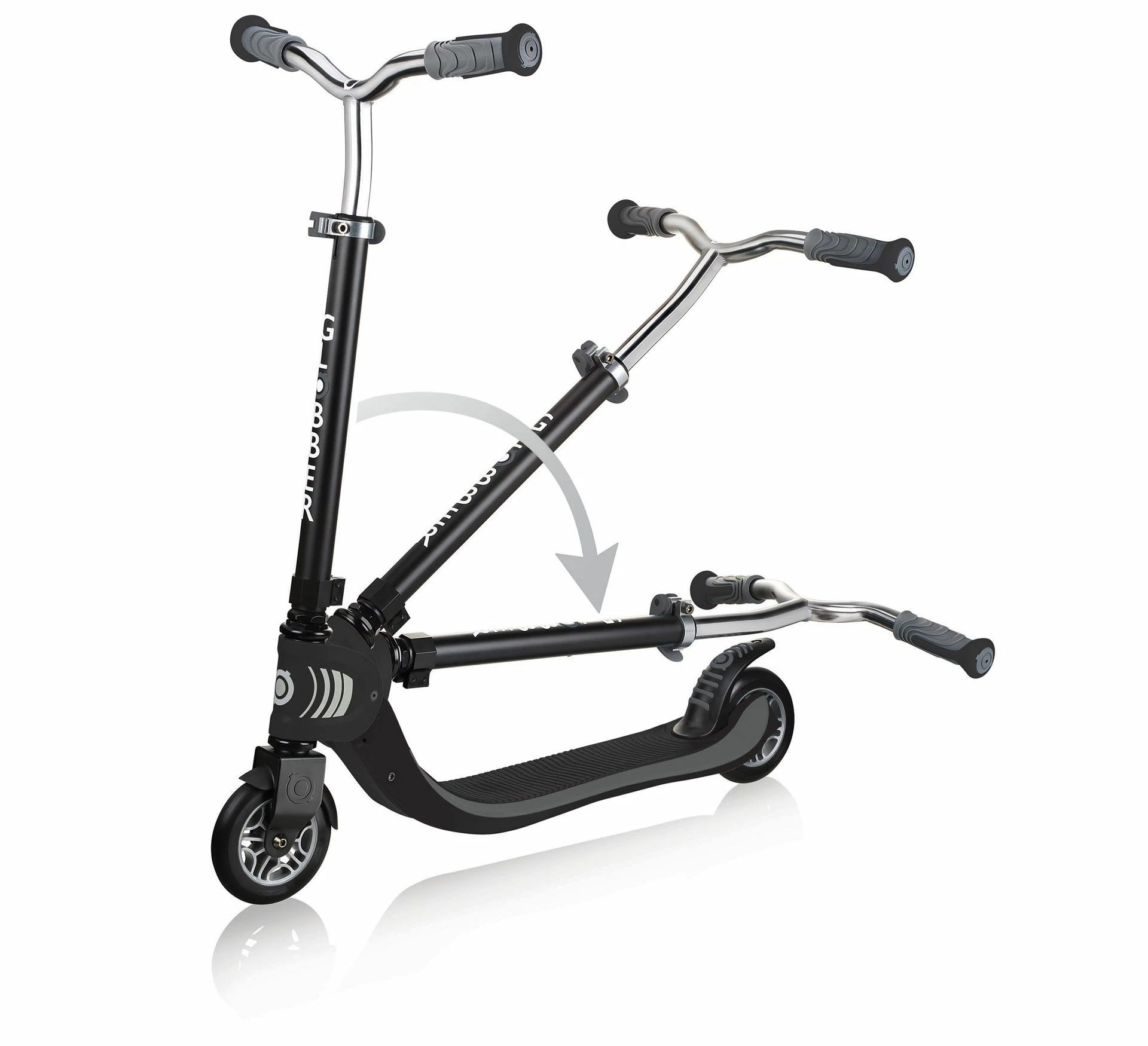 Globber Foldable Flow 125 Schwarz - Weiß - Silber 8 Globber Foldable Flow 125 Schwarz - Weiß - Silber – Bild 6