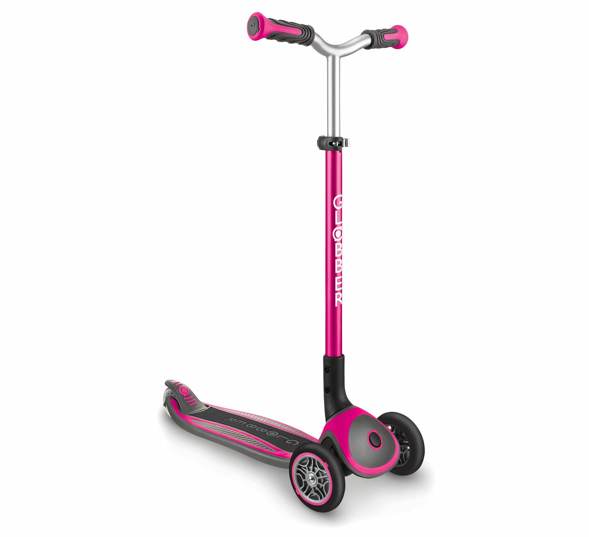 Globber Master Foldable Tri-Scooter Rosa - Schwarz 3 Globber Master Foldable Tri-Scooter Rosa - Schwarz