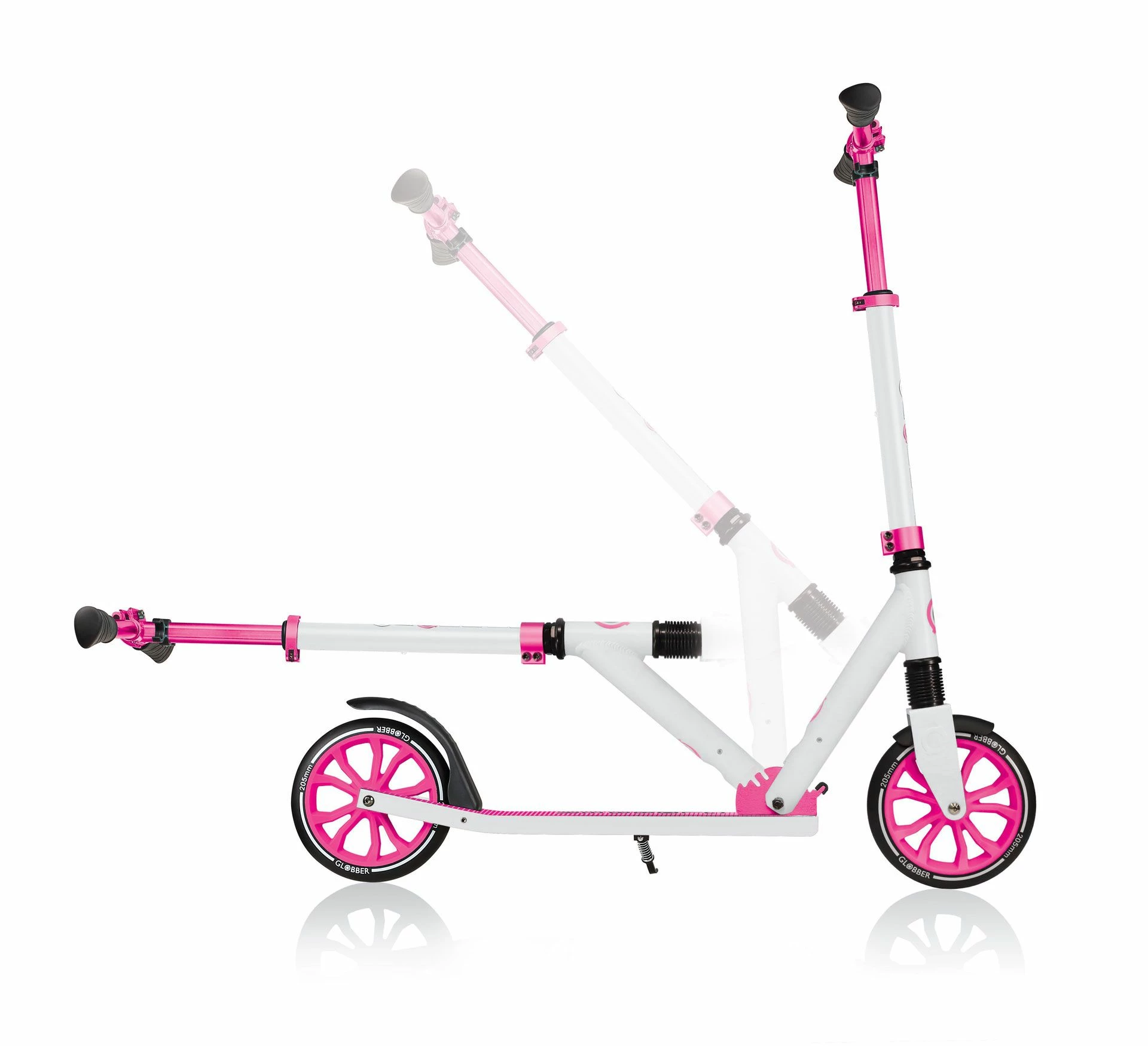 Globber One NL Roller Weiß - Rosa 4 Globber One NL Roller Weiß - Rosa – Bild 2