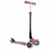 Globber Primo Lights Foldable Tri-Scooter Rosa - Schwarz