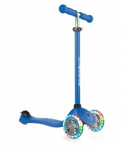 Globber Primo V2 Lights Foldable Tri-Scooter Blau