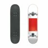 Globe G0 Block Serif Skateboard Schwarz - Weiß - Rot - Braun
