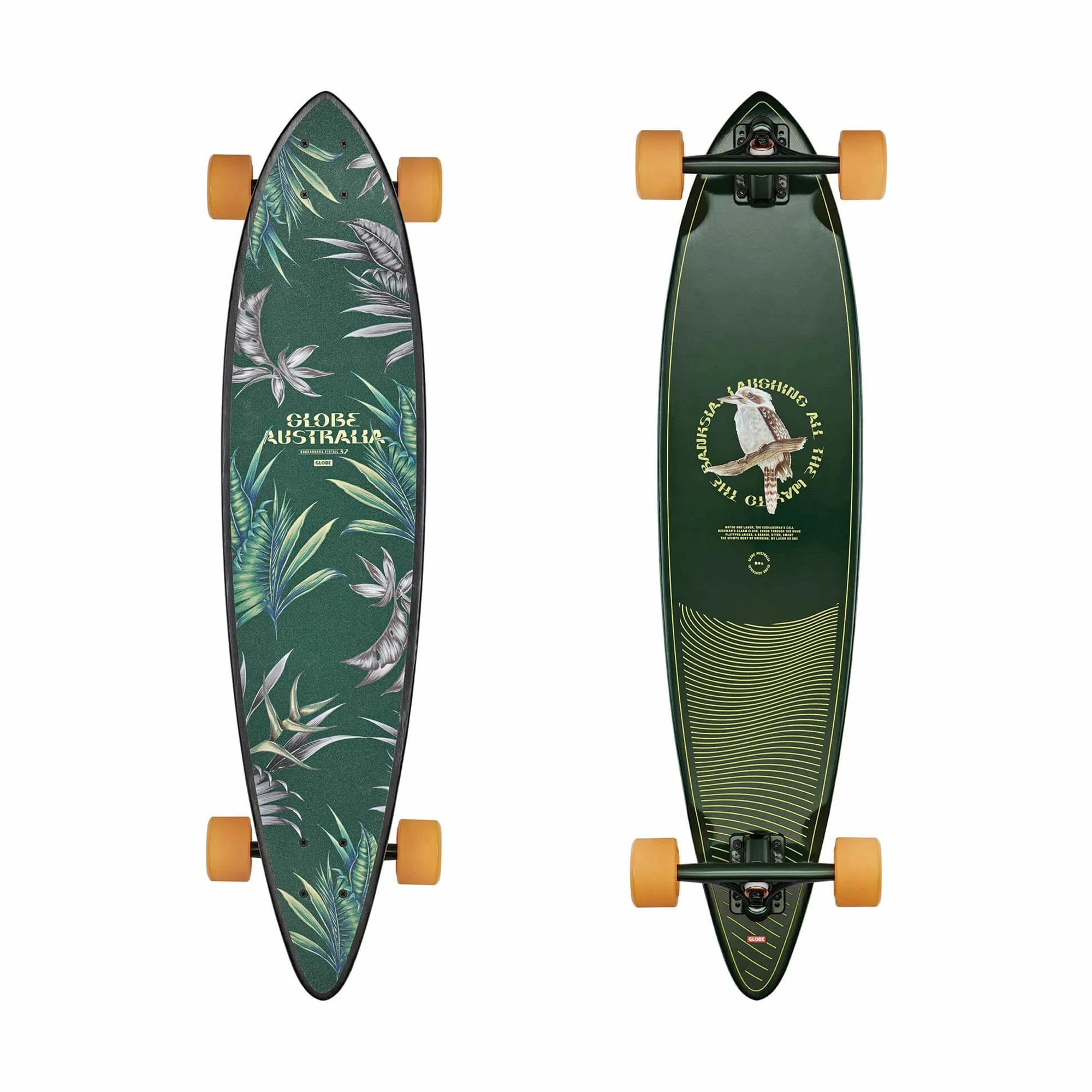 Globe Pintail 37 Longboard Grün - Gelb - Grau 3 Globe Pintail 37 Longboard Grün - Gelb - Grau