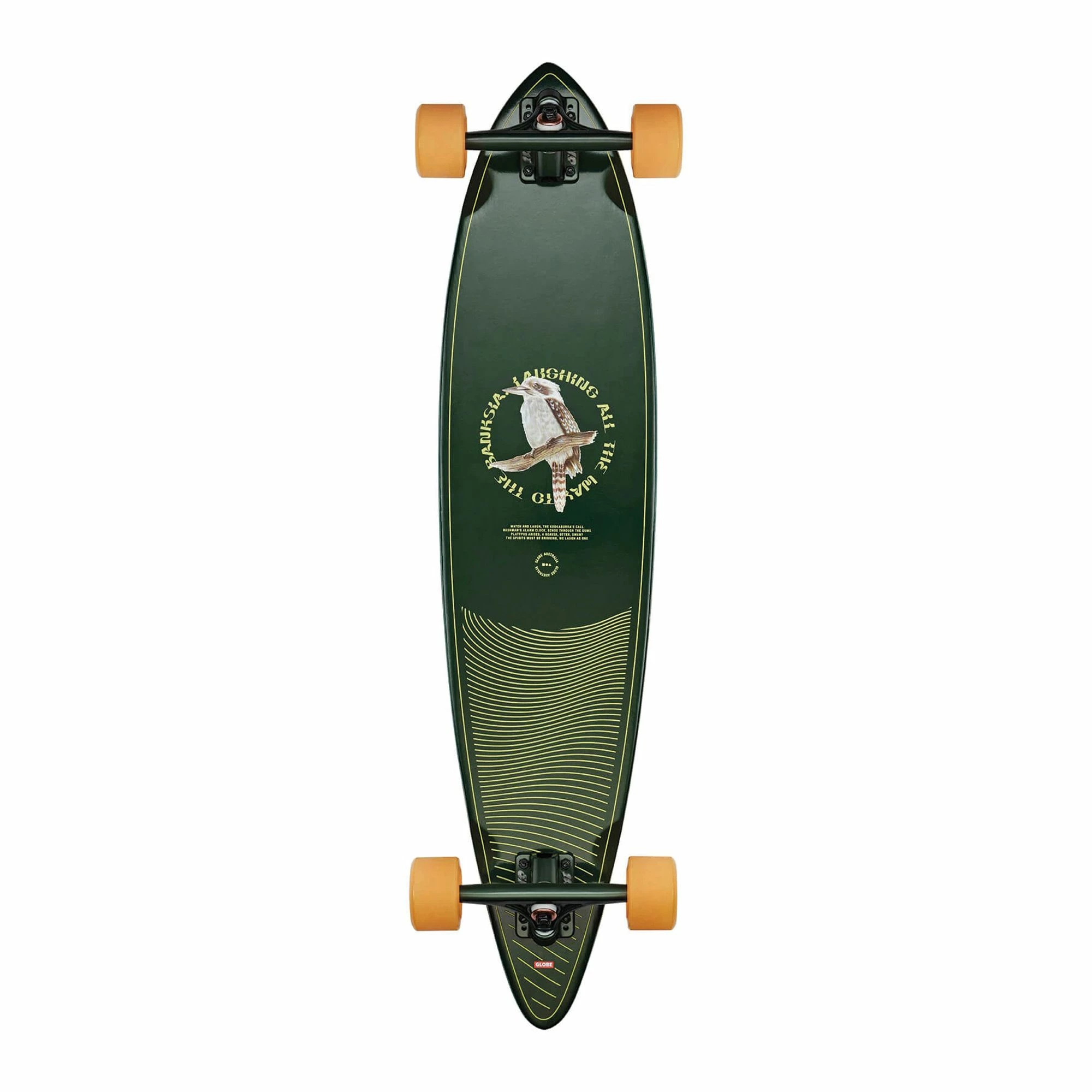 Globe Pintail 37 Longboard Grün - Gelb - Grau 4 Globe Pintail 37 Longboard Grün - Gelb - Grau – Bild 2