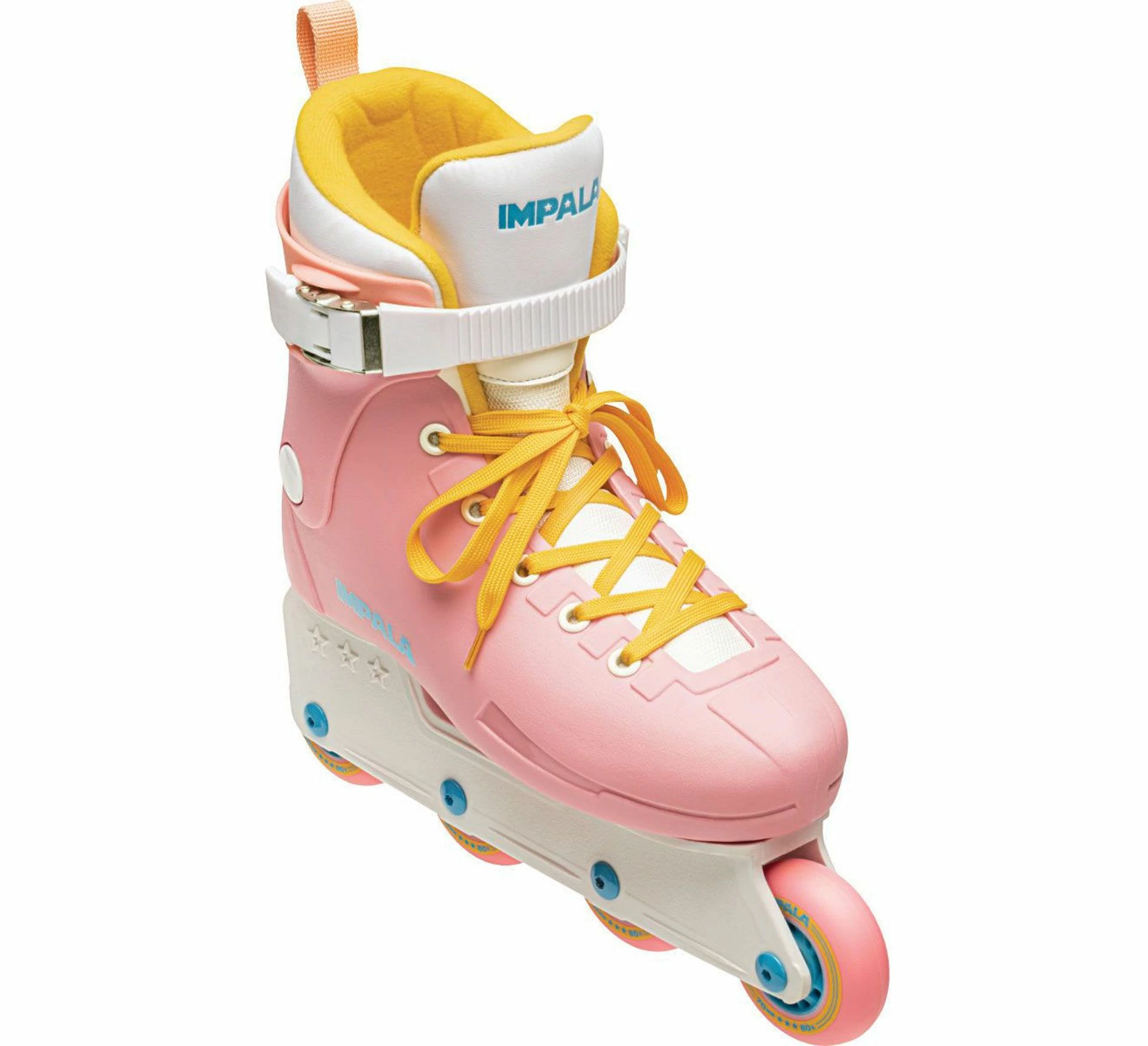 Impala Lightspeed Inline Skate Senior Hellrosa - Weiß - Gelb 4 Impala Lightspeed Inline Skate Senior Hellrosa - Weiß - Gelb – Bild 2