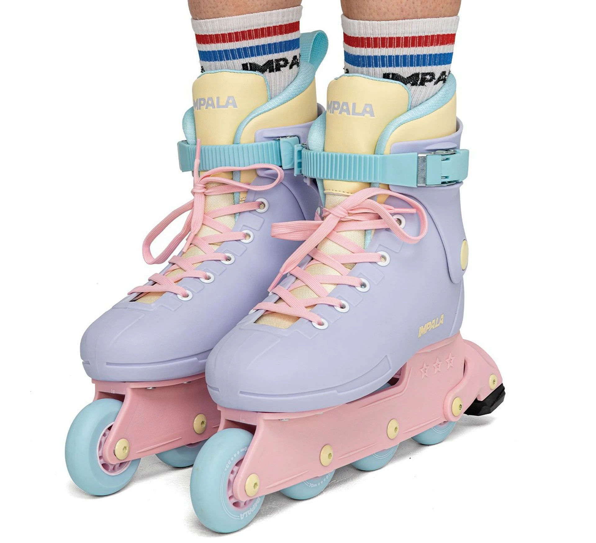 Impala Lightspeed Inline Skate Senior Violett - Rosa - Gelb 4 Impala Lightspeed Inline Skate Senior Violett - Rosa - Gelb – Bild 2
