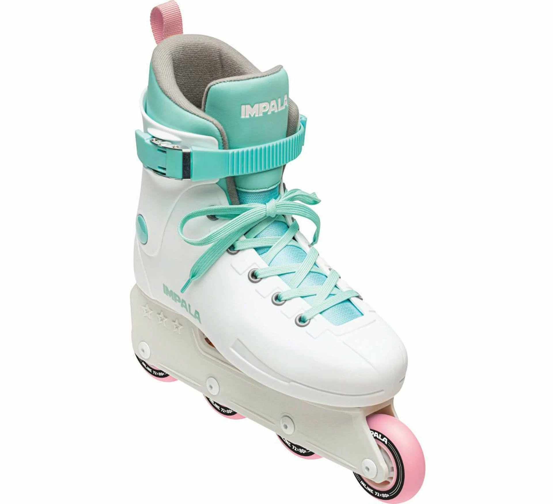 Impala Lightspeed Inline Skate Senior Weiß - Grün - Rosa 4 Impala Lightspeed Inline Skate Senior Weiß - Grün - Rosa – Bild 2