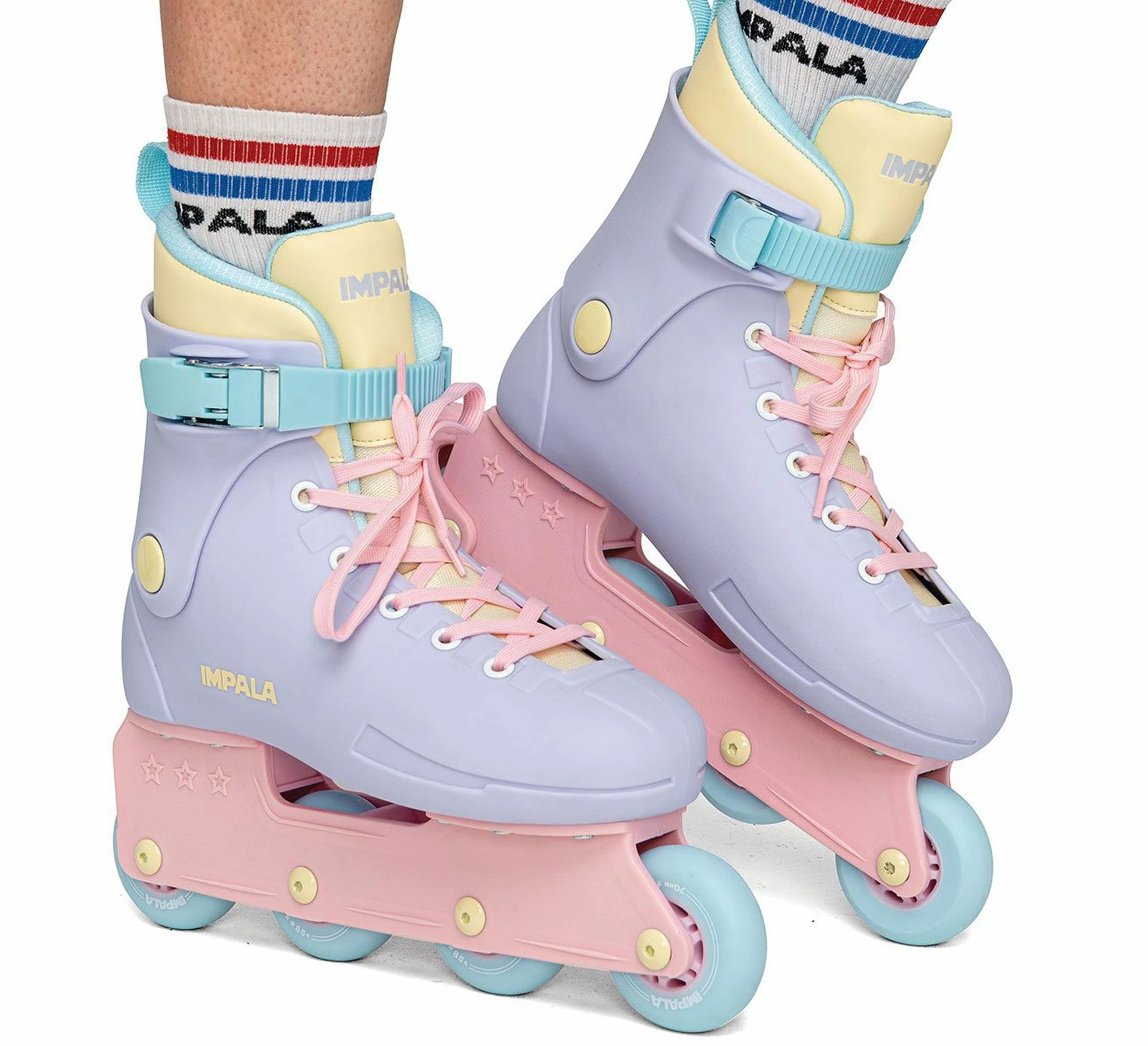 Impala Lightspeed Inline Skate Senior Violett - Rosa - Gelb 5 Impala Lightspeed Inline Skate Senior Violett - Rosa - Gelb – Bild 3