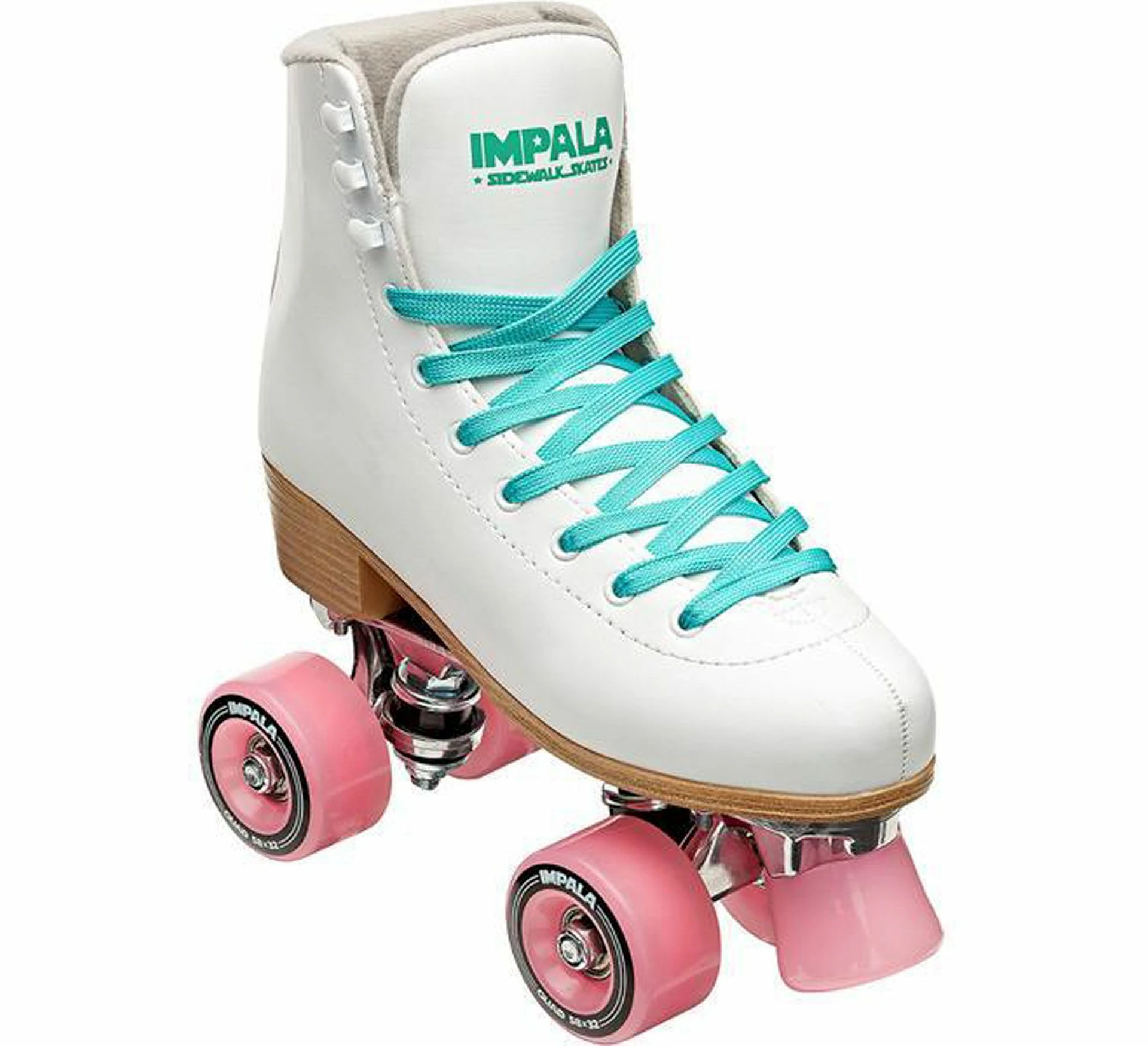 Impala Rollerskate Senior Weiß - Grün - Rosa 4 Impala Rollerskate Senior Weiß - Grün - Rosa – Bild 2