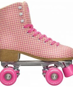 Impala Tartan Rollerskate Senior Rosa - Gelb - Weiß