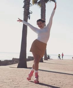 Impala Tartan Rollerskate Senior Rosa - Gelb - Weiß -Adidas-Shop Impala Tartan Rolschaats Senior 9