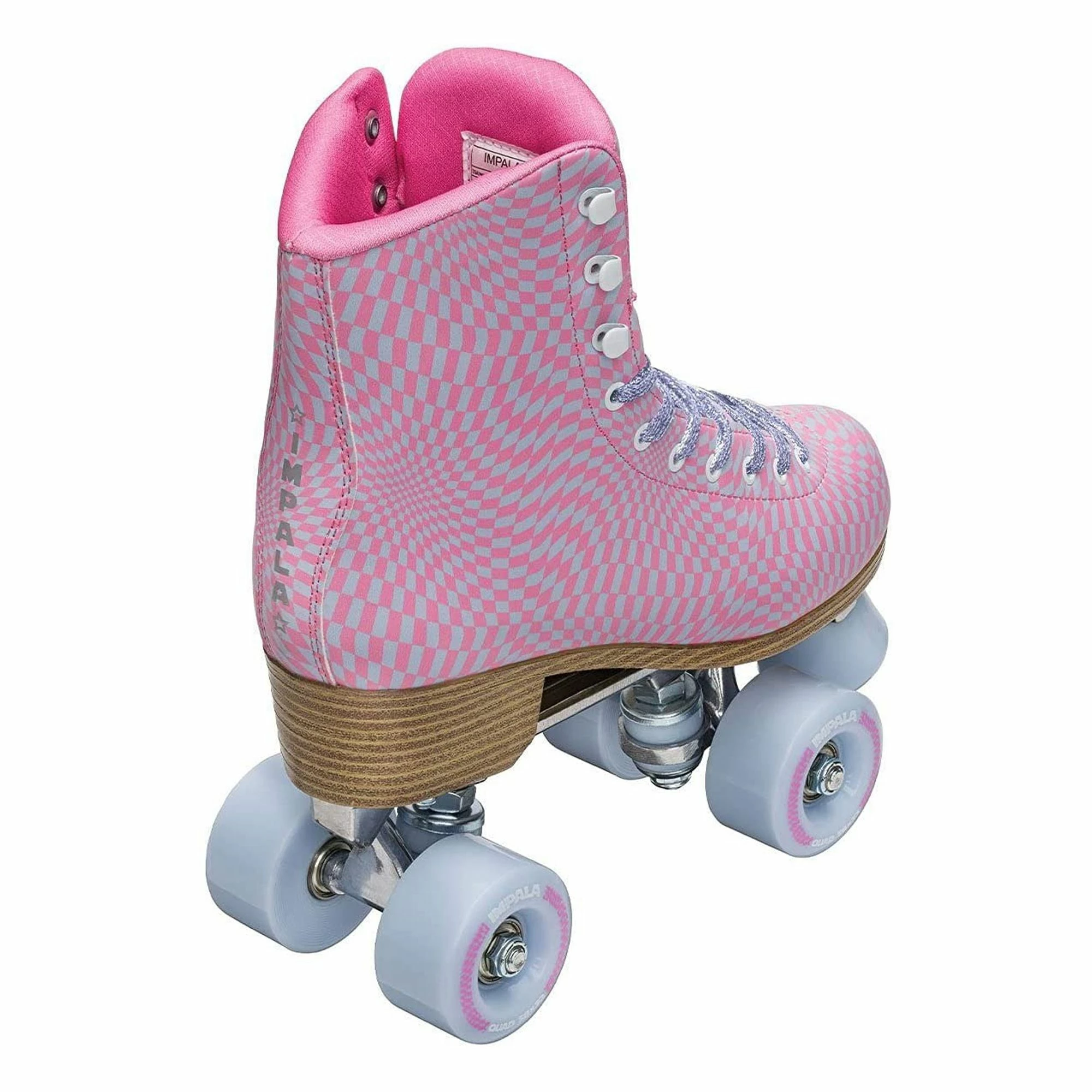 Impala Wavy Check Rollerskate Senior Rosa - Hell Blau 5 Impala Wavy Check Rollerskate Senior Rosa - Hell Blau – Bild 3