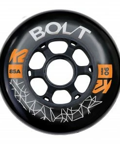 K2 Bolt 90mm Räder (4-pack) Schwarz - Silber - Orange