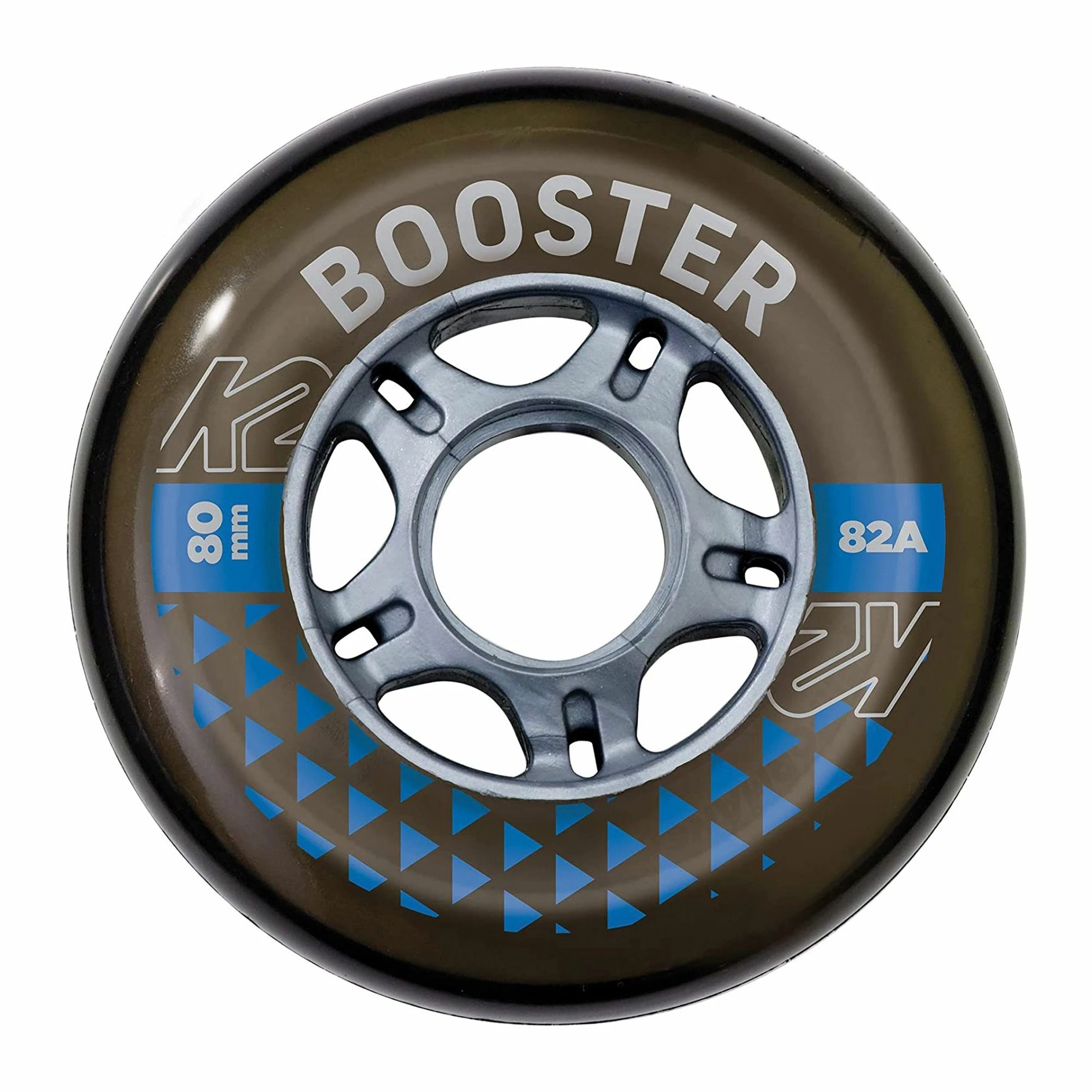 K2 Booster 80mm Räder (4-pack) Grau - Blau 3 K2 Booster 80mm Räder (4-pack) Grau - Blau