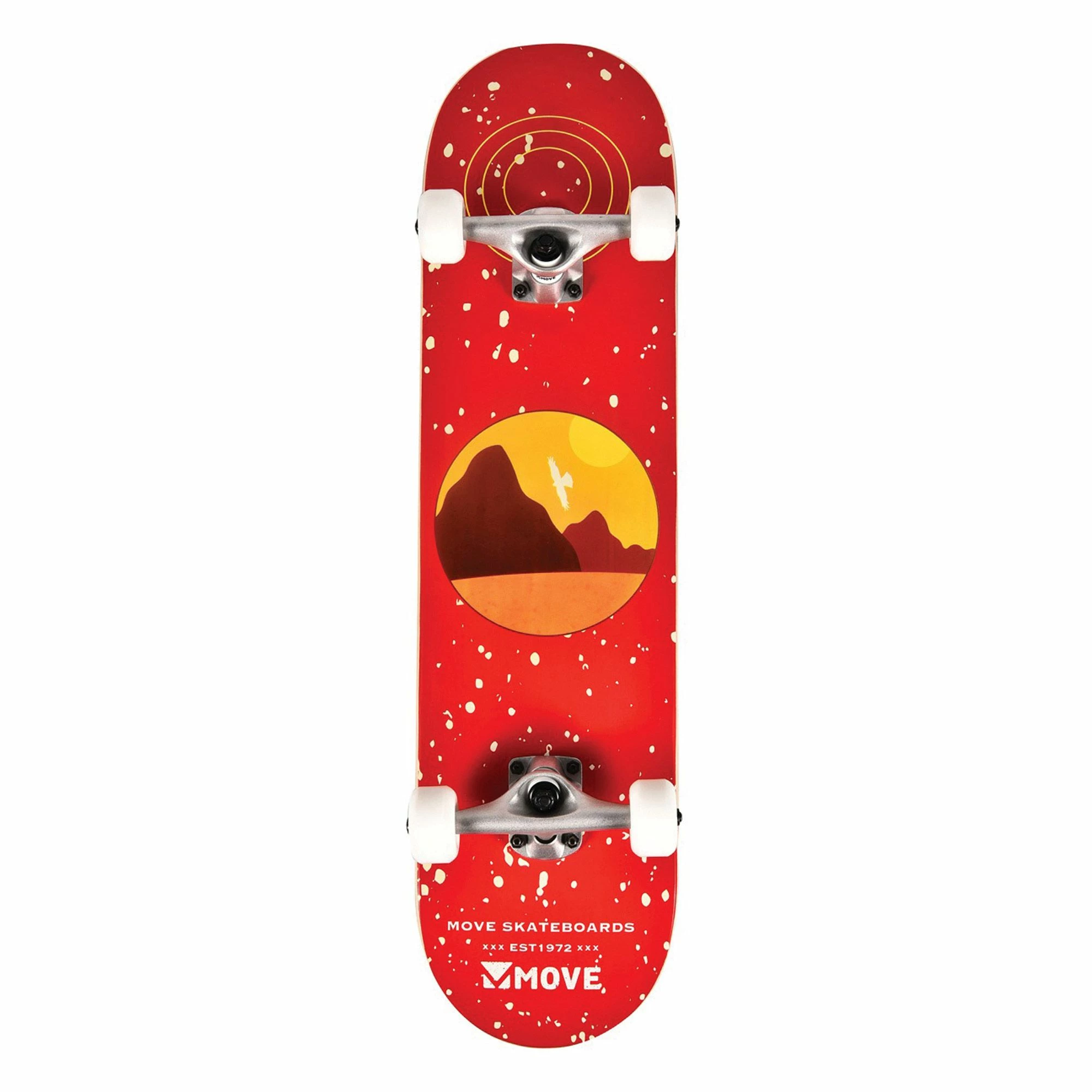 Move 31" Nature Skateboard Rot - Gelb - Schwarz 3 Move 31" Nature Skateboard Rot - Gelb - Schwarz