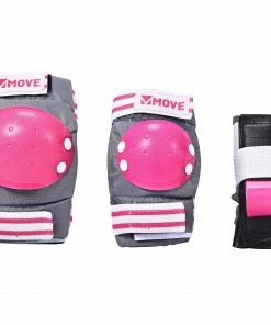 Move Basic Schutzset Kinder Rosa - Weiß - Grau