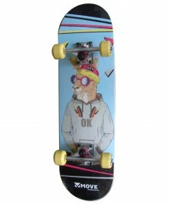 Move Black8Hole Skippy Skateboard Kinder Blau - Gelb - Schwarz
