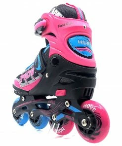 Move Fast Girl Skates Kinder (verstellbar) Rosa - Schwarz - Blau -Adidas-Shop Move Fast Girl Skates Junior verstelbaar 5 2