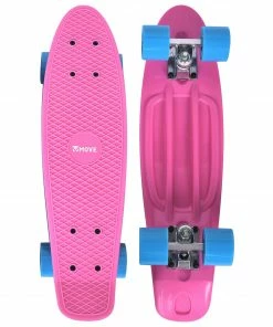 Move Old Skool Retro 22" Cruiser Skateboard Rosa
