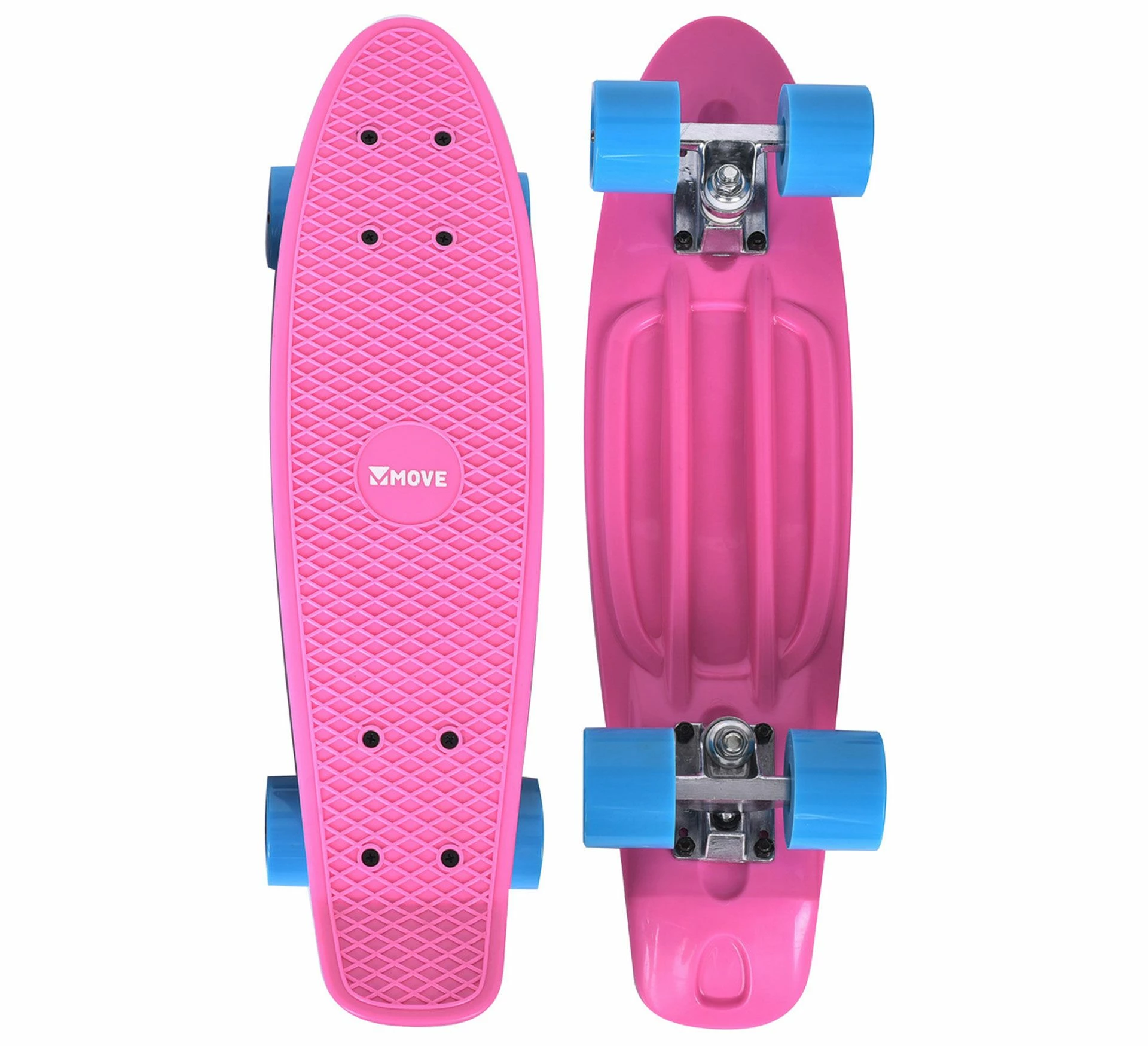 Move Old Skool Retro 22" Cruiser Skateboard Rosa 3 Move Old Skool Retro 22" Cruiser Skateboard Rosa