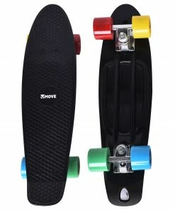 Move Old Skool Retro 22" Cruiser Skateboard Schwarz
