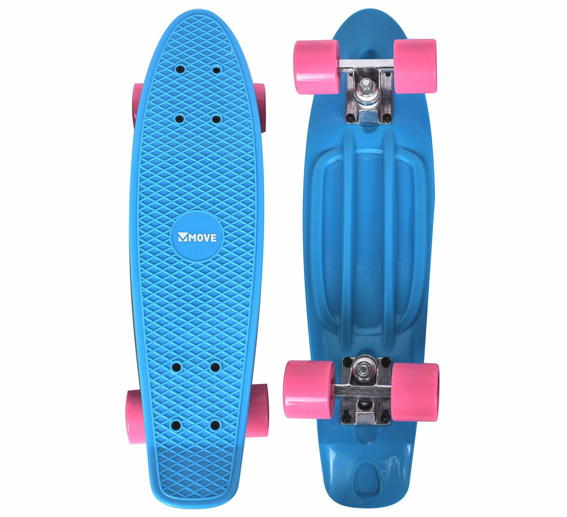 Move Old Skool Retro 22" Cruiser Skateboard Hellblau 3 Move Old Skool Retro 22" Cruiser Skateboard Hellblau