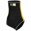 MyFit Skating Footies High Cut (2mm) Schwarz - Gelb