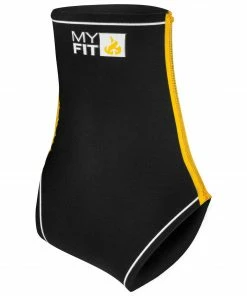 MyFit Skating Footies High Cut (2mm) Schwarz - Gelb