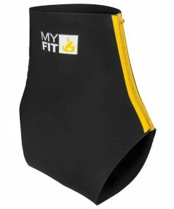 MyFit Skating Footies Low Cut (1mm) Schwarz - Gelb