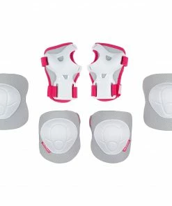 Nijdam Schutzset Kinder Weiß - Grau - Rosa