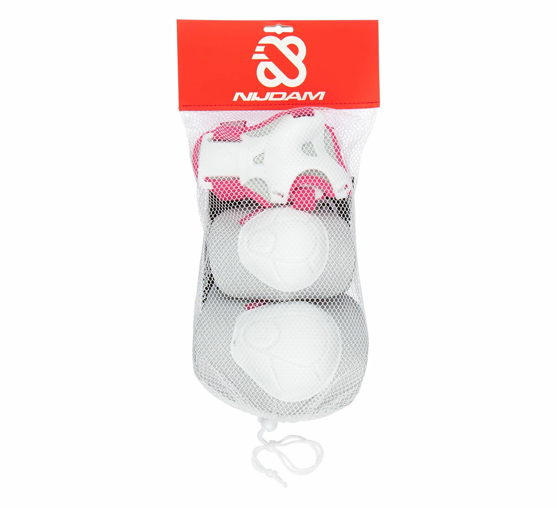 Nijdam Schutzset Kinder Weiß - Grau - Rosa 5 Nijdam Schutzset Kinder Weiß - Grau - Rosa – Bild 3