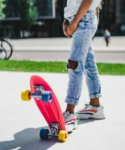 Nijdam FlipGrip Punky Power Skateboard Rosa - Blau - Gelb -Adidas-Shop Nijdam FlipGrip Punky Power Skateboard 4 2