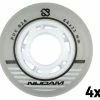 Nijdam Inline Skate Räder 64mm (4-pack) Silber - Schwarz