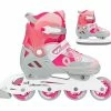 Nijdam Skate/Schaats Combo Bold Berry Jr Rosa - Weiß - Grau