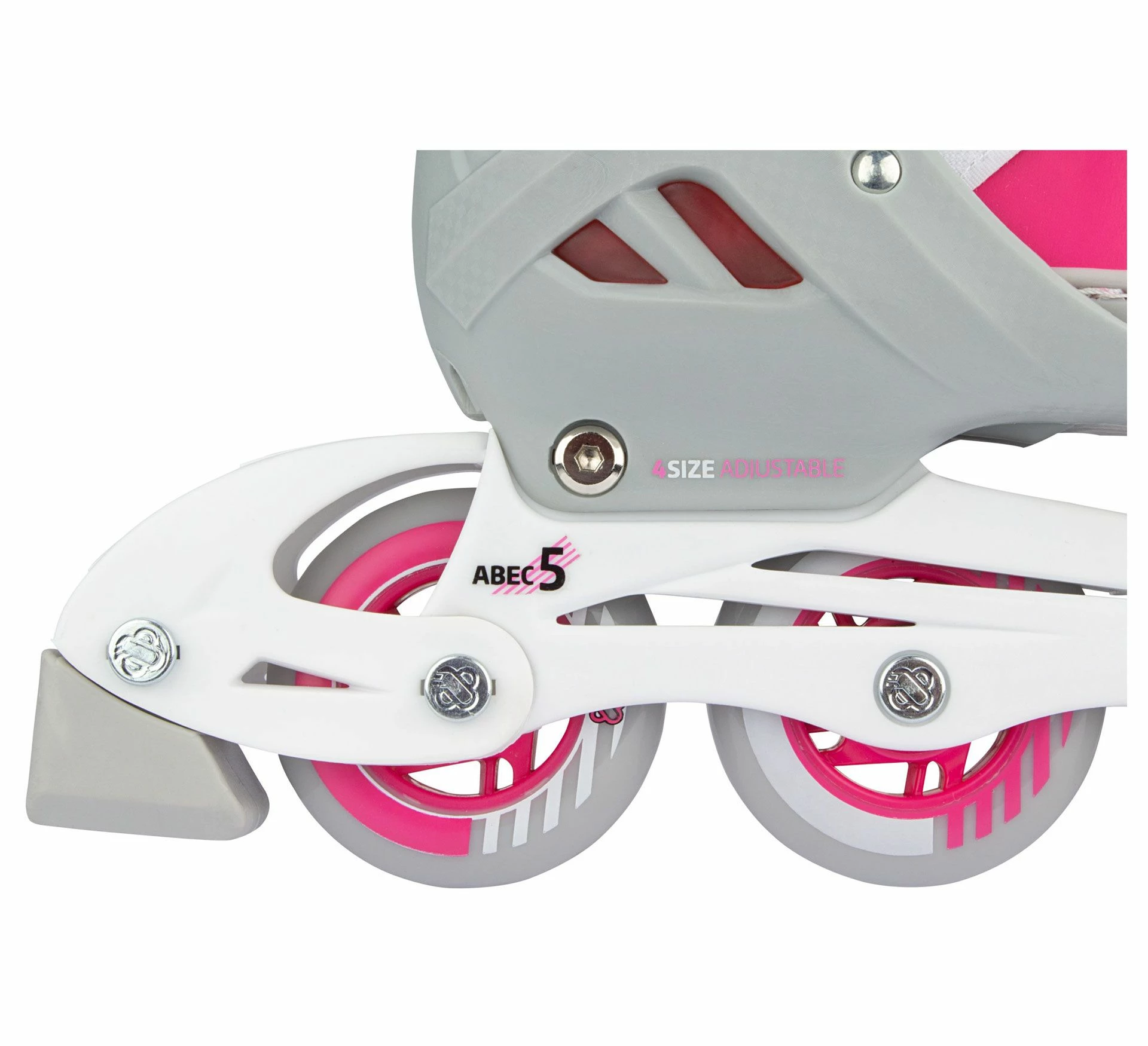 Nijdam Skate/Schaats Combo Bold Berry Jr Rosa - Weiß - Grau 8 Nijdam Skate/Schaats Combo Bold Berry Jr Rosa - Weiß - Grau – Bild 6