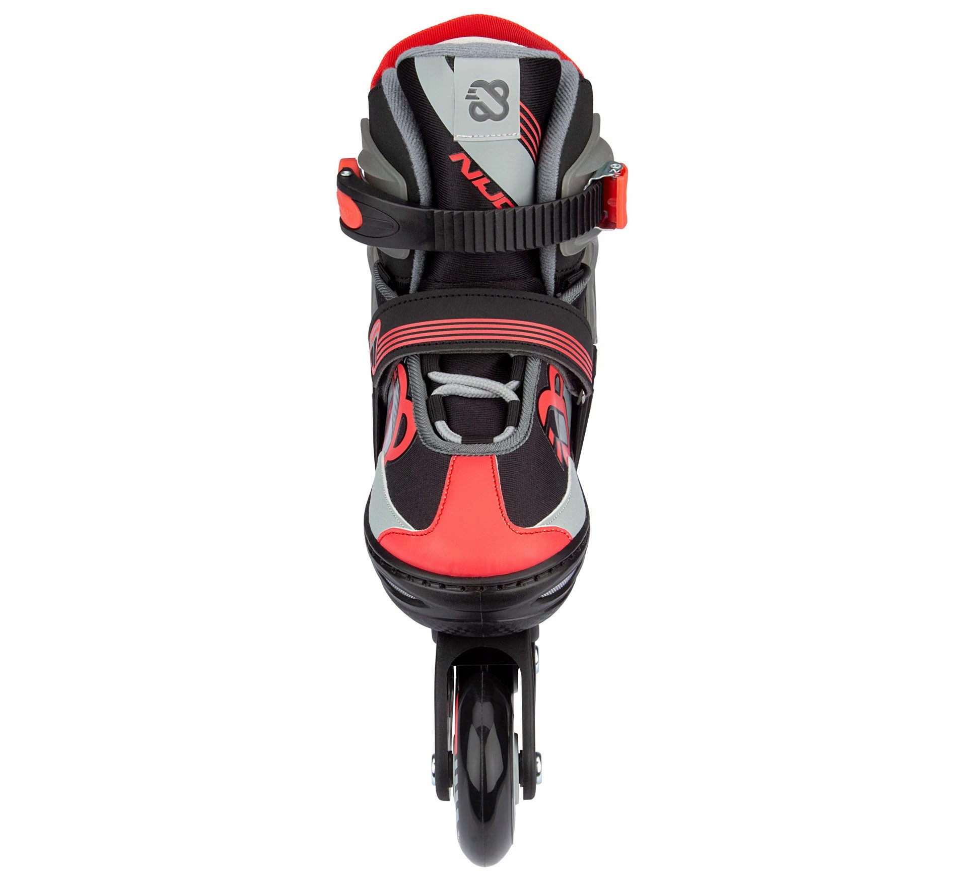 Nijdam Skate/Schaats Combo Red Raider Jr Schwarz - Rot - Grau 6 Nijdam Skate/Schaats Combo Red Raider Jr Schwarz - Rot - Grau – Bild 4